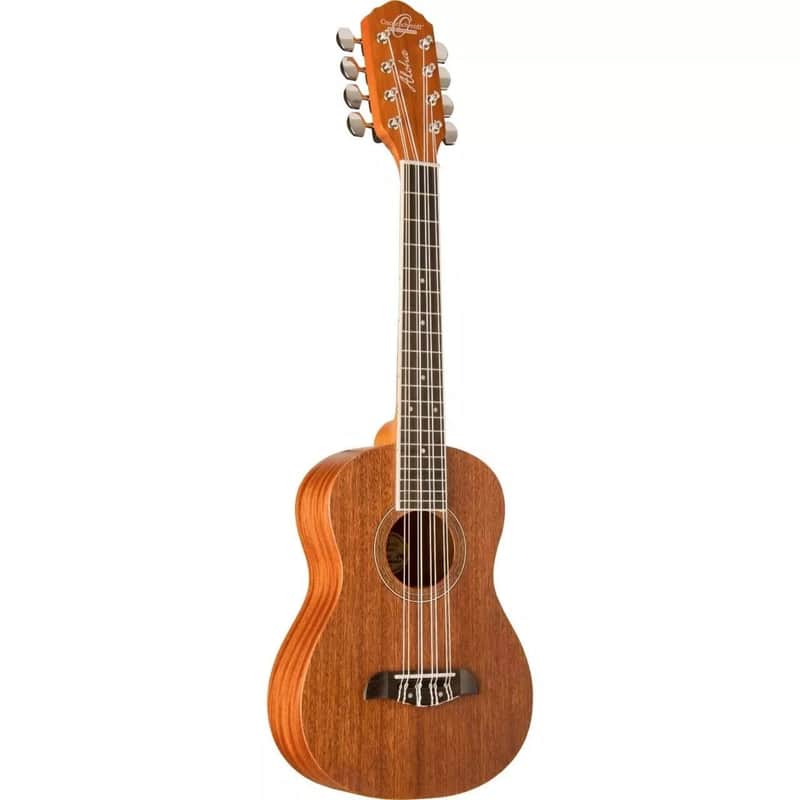 Oscar Schmidt OU28T All Mahogany Signature "Aloha" 8-String Tenor Size Ukulele image 1