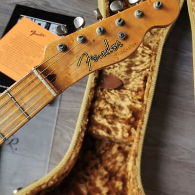 Immagine Fender Telecaster Keith Richards Custom Shop ''Micawber'' Tribute Tele Brass Bridge Rare Find - 7