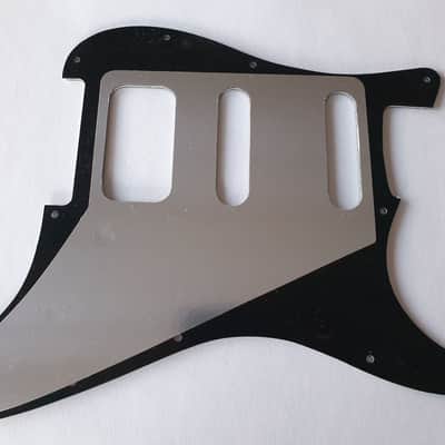 Stratocaster HSS humbucker left handed lefty guitar pickguard 3ply black fits USA and MIM Fender image 2