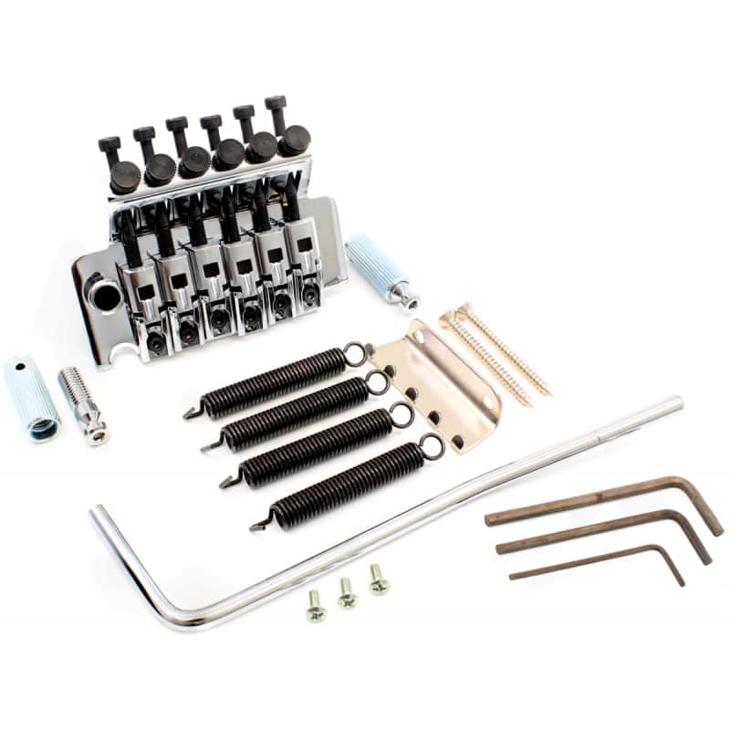 Gotoh Guitar Bridge - GE1996T, Floyd Rose® licensed, Color: Chrome image 1