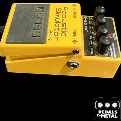 Boss AC-2 Acoustic Simulator (Silver Label) 1997 - 2006 - Yellow - X19947 image 5