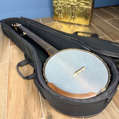 Ode Fretless Walnut Magician Nylon 5-String Openback Banjo 12" image 23