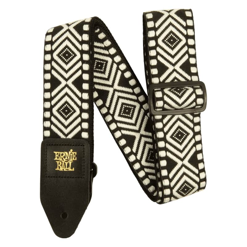 Ernie Ball Classic Jacquard Guitar Strap/Bass Strap - White Savannah image 1
