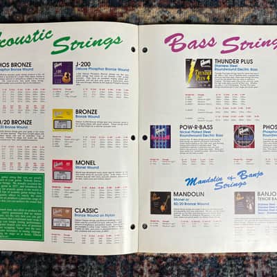 1993 Gibson Strings & Accessories Dealer Catalogue! E17 image 3