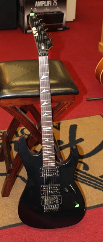 1999 ESP LTD M-200 Black Floyd Rose Electric Guitar | Reverb