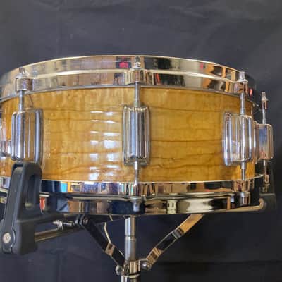 Rogers - 1970s Paul “Jamo” Jamieson's 5x14" Wood Dyna-Sonic Snare Drum - Natural Refinish image 4