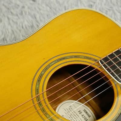Vintage 1990's YAMAHA FG-420A Electric Acoustic Guitar Made in Taiwan image 3