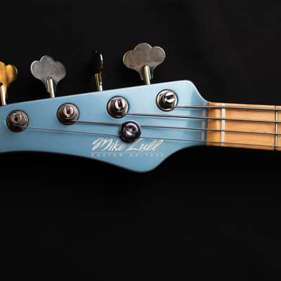 Mike Lull MV4 Left handed Bass 2009 Lake Placid Blue image 1