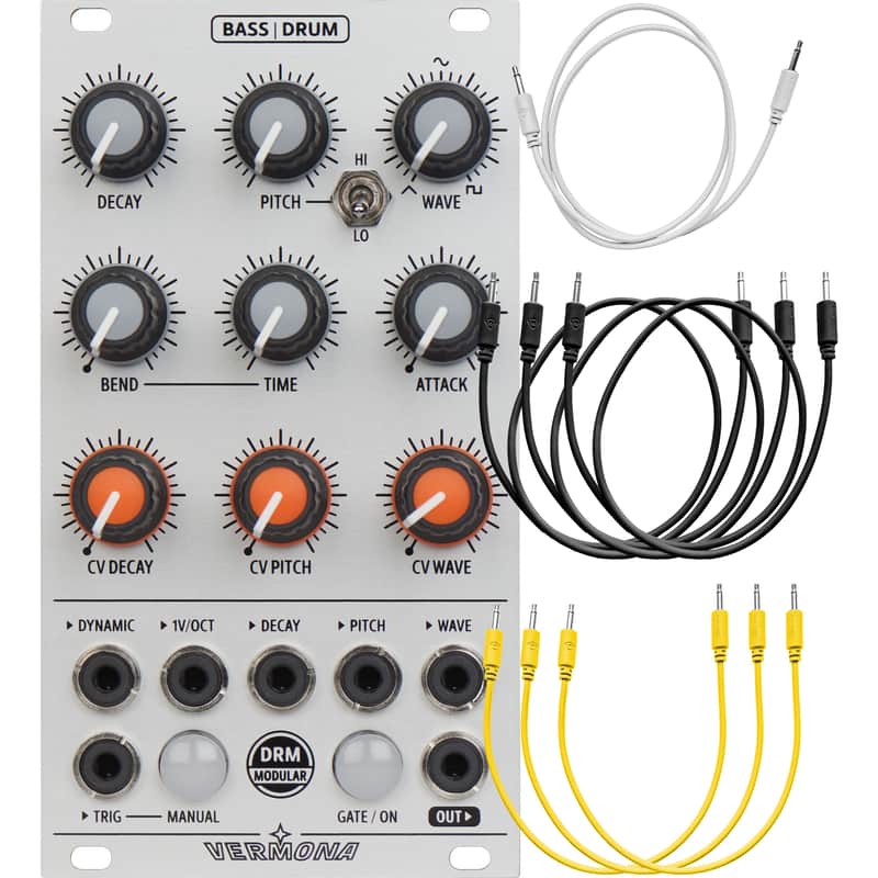 Vermona BASS|DRUM Analog Bass and Drum Generator Eurorack Module CABLE KIT image 1