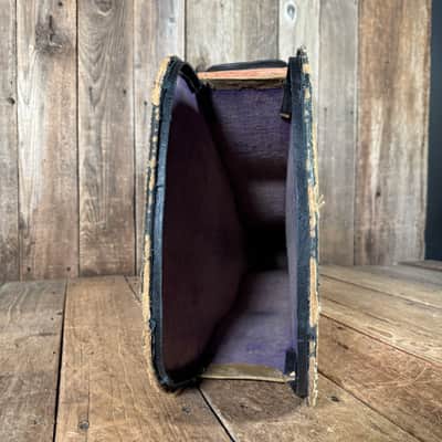 Unbranded Trap door parlor guitar case 1900s 1910s 1920s - Tan image 12