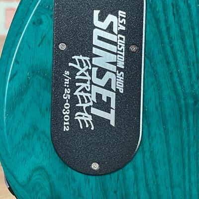 Schecter USA Custom Shop Sunset Extreme 6 Electric Guitar - Multi-Colored Stabilized Top Satin - Flame Maple Fretboard image 17