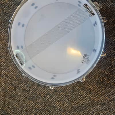 RL Drums White Acrylic 14"x 4" snare drum image 9