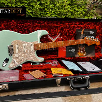 ♚SUBLIME♚FENDER Custom Shop CUSTOM Stratocaster♚TRANS SURF GREEN♚AAA ROASTED♚£5199 image 23