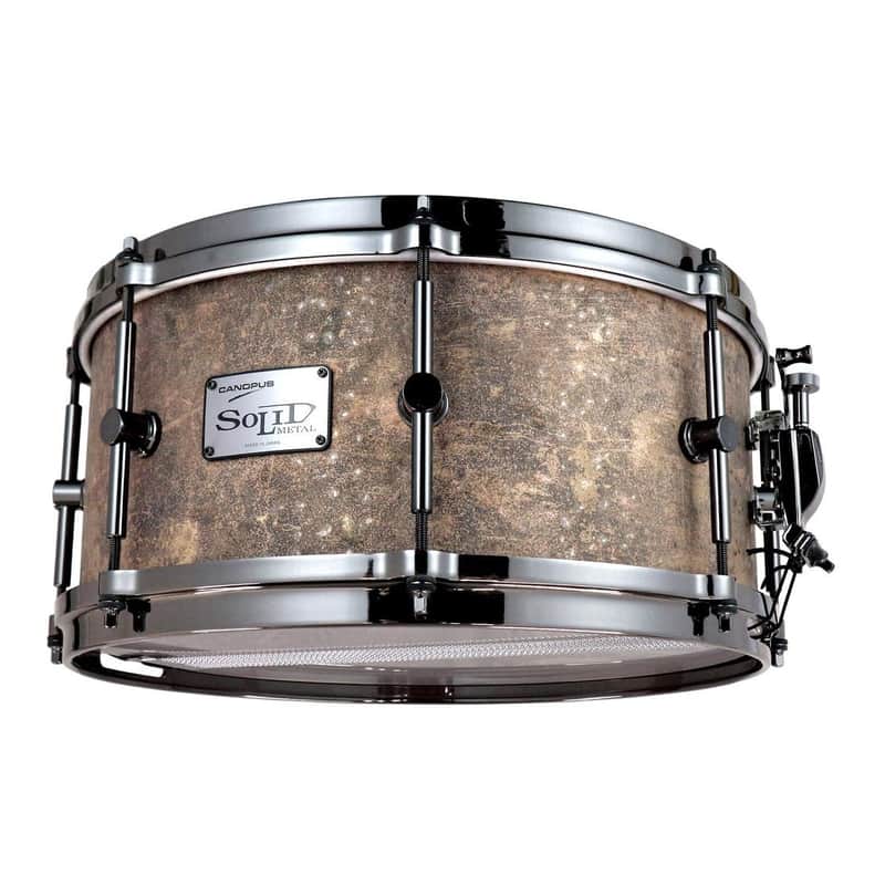Canopus Patina Solid Brass Snare Drum 14x6.5 image 1