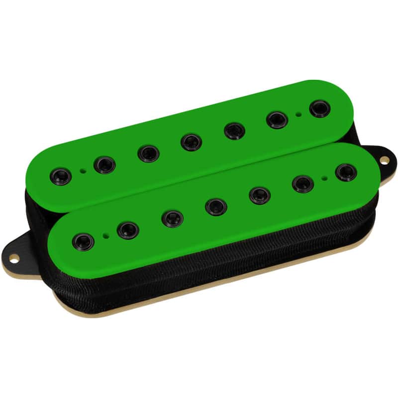Dimarzio DP719GN+BK D Activator 7 String Neck Humbucker Pickup Green w/Black Poles image 1