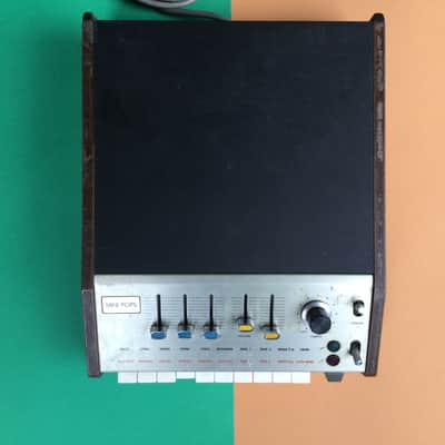 Univox SR-95 / Korg Minipops 7 - Analog Drum Machine 1970s - Black image 4