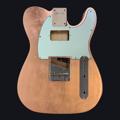 Made to Order - FRANCHIN Mars guitar body Glossy METALLIC LEAF (Gold/Silver/Copper) Basswood Poplar Telecaster-Tele-T-Style Made in Italy image 3