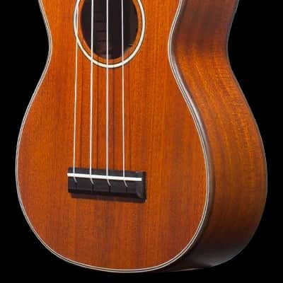 Ohana CK-35 All Solid Satin Finish Mahogany Concert Ukulele with Gig Bag - Blem image 8