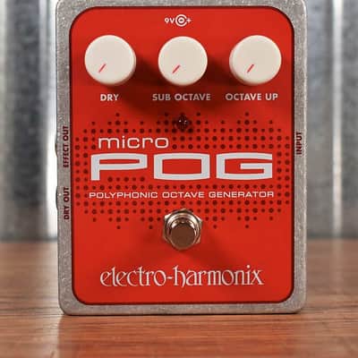 Electro-Harmonix Micro POG Polyphonic Octave Generator Guitar Bass Effects Pedal imagen 2