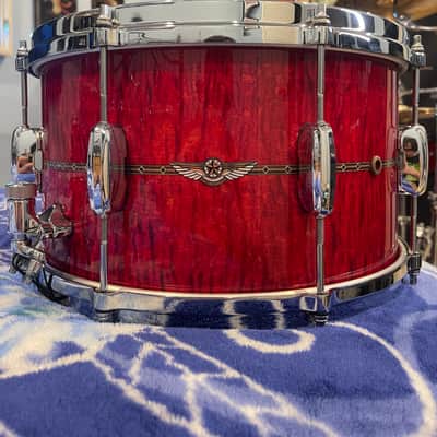 Tama Star Maple - Raspberry Curly Maple 8x14 Snare image 2