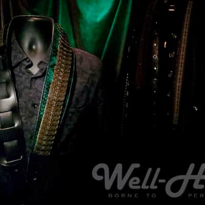 Well-Hung No Prisoners "DragonSlayer" 3" wide padded leather, green python with armor image 8