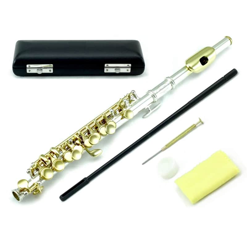 Silver Plated Piccolo w Gold Keys image 1