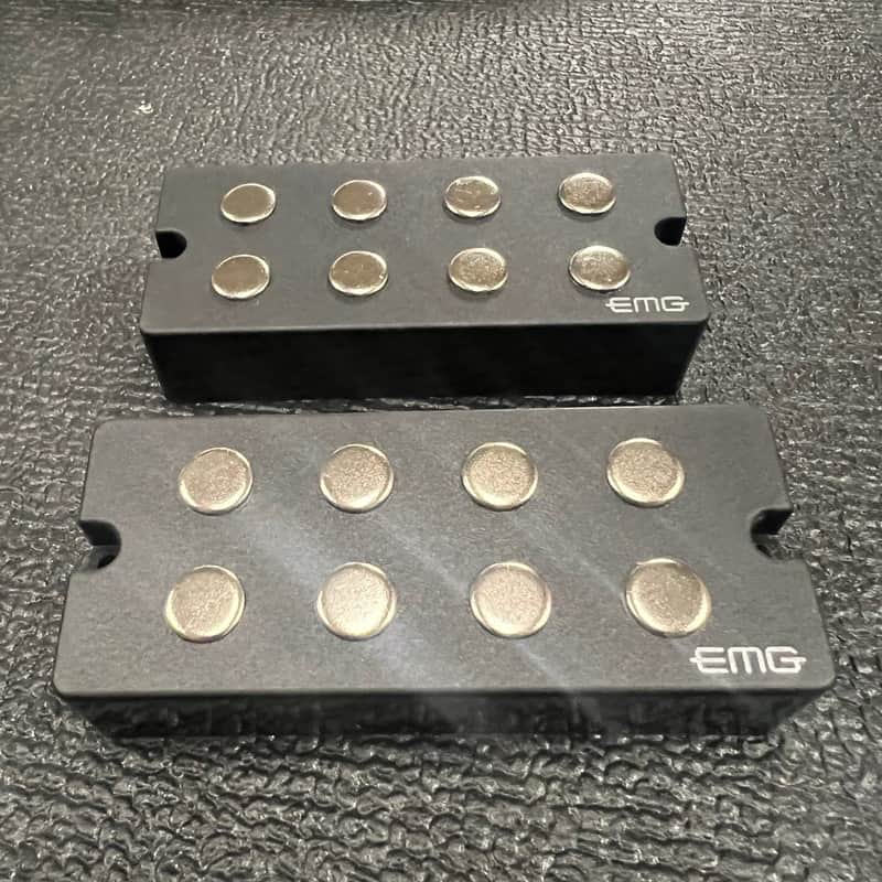 EMG 35HZ set with cosmetic pole pieces- Passive 4 String Bass Humbucker 2008-Present Black image 1
