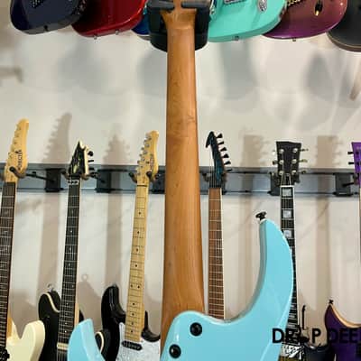 Balaguer Select Series Diablo Retro 27 HT Electric Guitar w/ Bag-Gloss Solid Cerulean Blue image 14