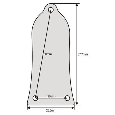 Truss Rod Cover Black 2-Ply Black 3-Hole Bell for Epiphone Les Paul w/Logo (Used) image 4