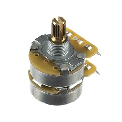Fender Dual 500K/250K Split Shaft Potentiometer 3/8" image 3