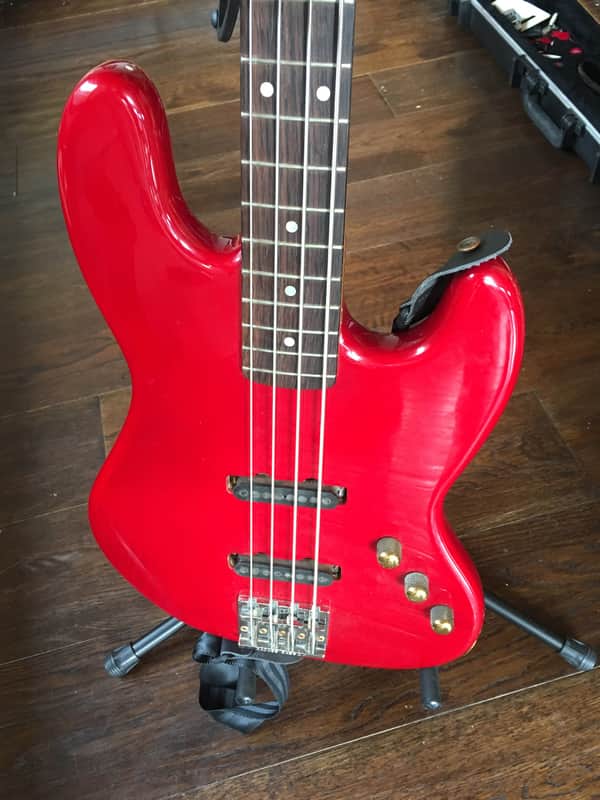 Schecter Jazz Bass 1980's Red image 1