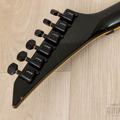 1990s Grover Jackson Soloist Custom HH Metallic Black, Japan image 5