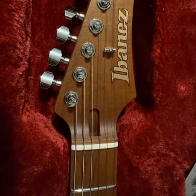 Ibanez AZ2402 Prestige Roadster Orange Metallic MIJ w/ Original Hard Case - Roadster Orange image 2