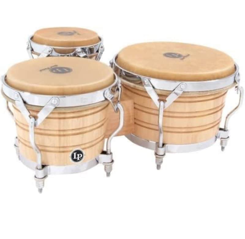LP-Latin Percussion Generation III Triple Wood Bongos Set - Madera image 1