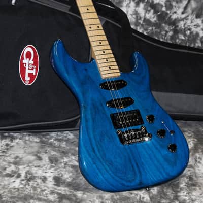 2023 G&L - Legacy HSS Rear Mounted Controls - Clear Blue image 1