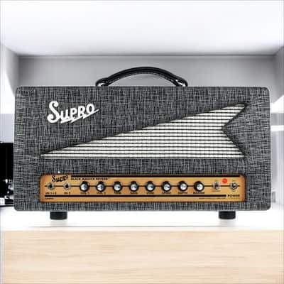 Supro 1696RTH Black Magick Reverb 25-Watt Guitar Amp Head - Black Rhino image 2