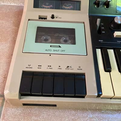 Sankei Entertainer TCH-8800 Drum Machine, Synth Keyboard, Mixer Amp, Radio, Tape Player Recorder 1978 - Tan and black plastic image 8
