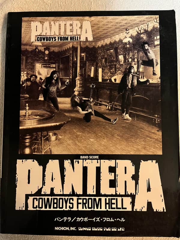 Pantera - Cowboys From Hell - Guitar and Bass tab / tablature Book - Japan image 1