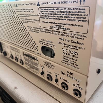 Victory Amps V40 The Duchess MKII Lunch Box 42-Watt Guitar Amp Head 2025 - Present - Cream image 4