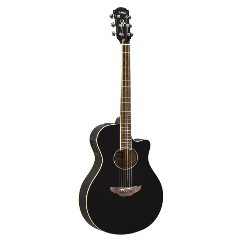 Yamaha APX600-BL Thinline Acoustic-Electric Guitar, Black image 1