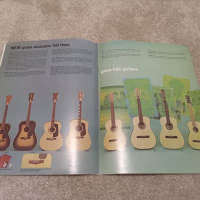 Vintage 1971 Goya Guitar Catalog! Rare, Original! Rare, Original Case Candy, Paperwork! image 3