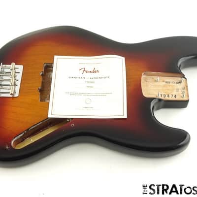 Fender American Jaco Pastorius Jazz BASS BODY w/ HARDWARE 3TS Sunburst! image 2