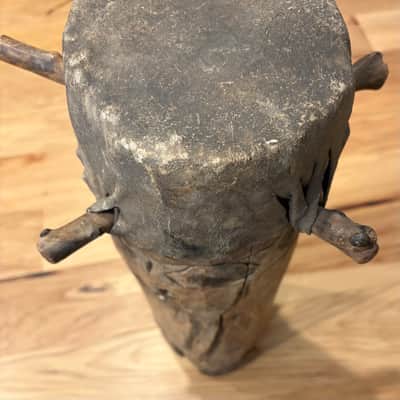 Genuine African Handcrafted Drums and Shaker Percussion Instruments (2 Hand Drums, 2 Shakers) image 17