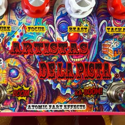 Atomic Fart Effects ARTISTAS DE LA PISTA Hand Made Left : (Based in Gold “Klon Centaur & Booster Ecoplex EP2 image 14
