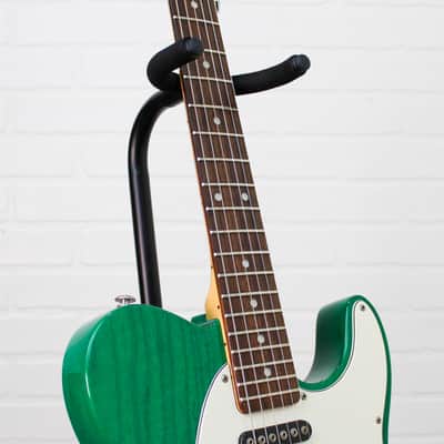 Preowned 1992 G&L ASAT Classic (Made in USA) w/ SKB Hardshell Case - Clear Forest Green image 4