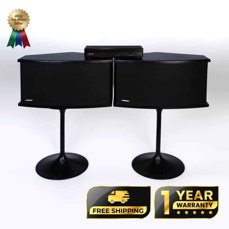 Bose 901 Series VI Speakers w/ Tulip Stands & EQ – Restored – 1-Year Warranty image 1