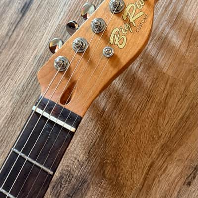 Big River “Liam” • Heavy Aged Black over Metallic Gold Top Nitro • R.Maple/Rosewood • Onamac Pick Ups image 9