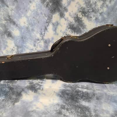 Vintage RARE 1959 1960 Gibson Black Gold Ess and Ess J45 J50 Hard Shell Guitar Case image 3