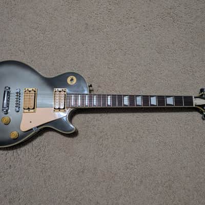 Vintage Cort Les Paul 1980's - Silver Burst Guitar with Hard Case image 1