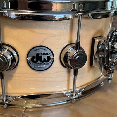 BRAND NEW DW Collectors Series Natural Lacquer 6.5x14 Snare image 12